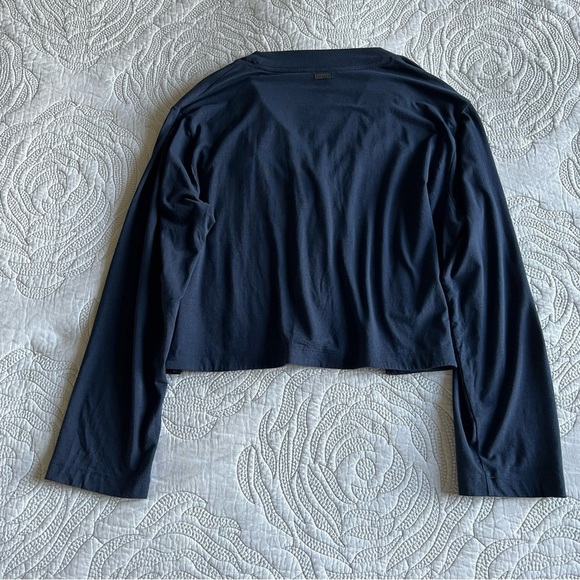 Lunya - Slumberknit™ Long Sleeve Top - Deep Blue - Picture 9 of 12